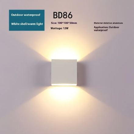 Lámpara de Pared LED Impermeable para Exteriores