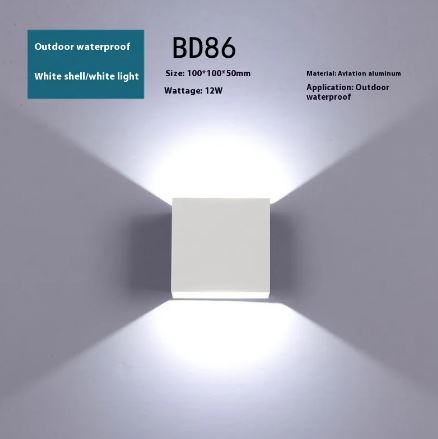 Lámpara de Pared LED Impermeable para Exteriores