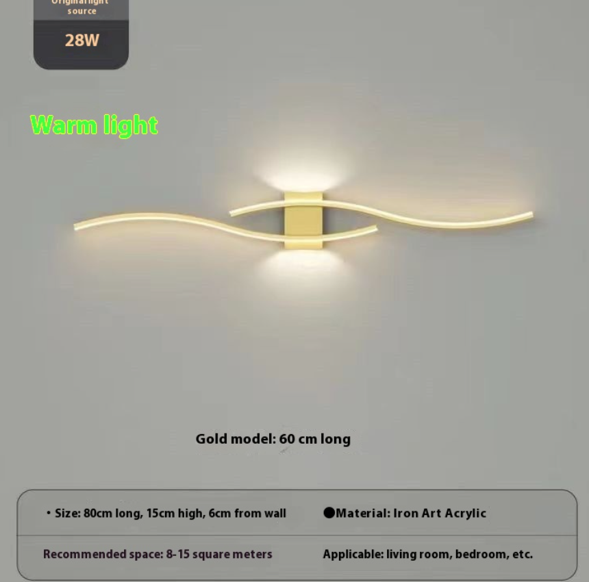Lámpara de Pared Moderna para Mesita de Noche