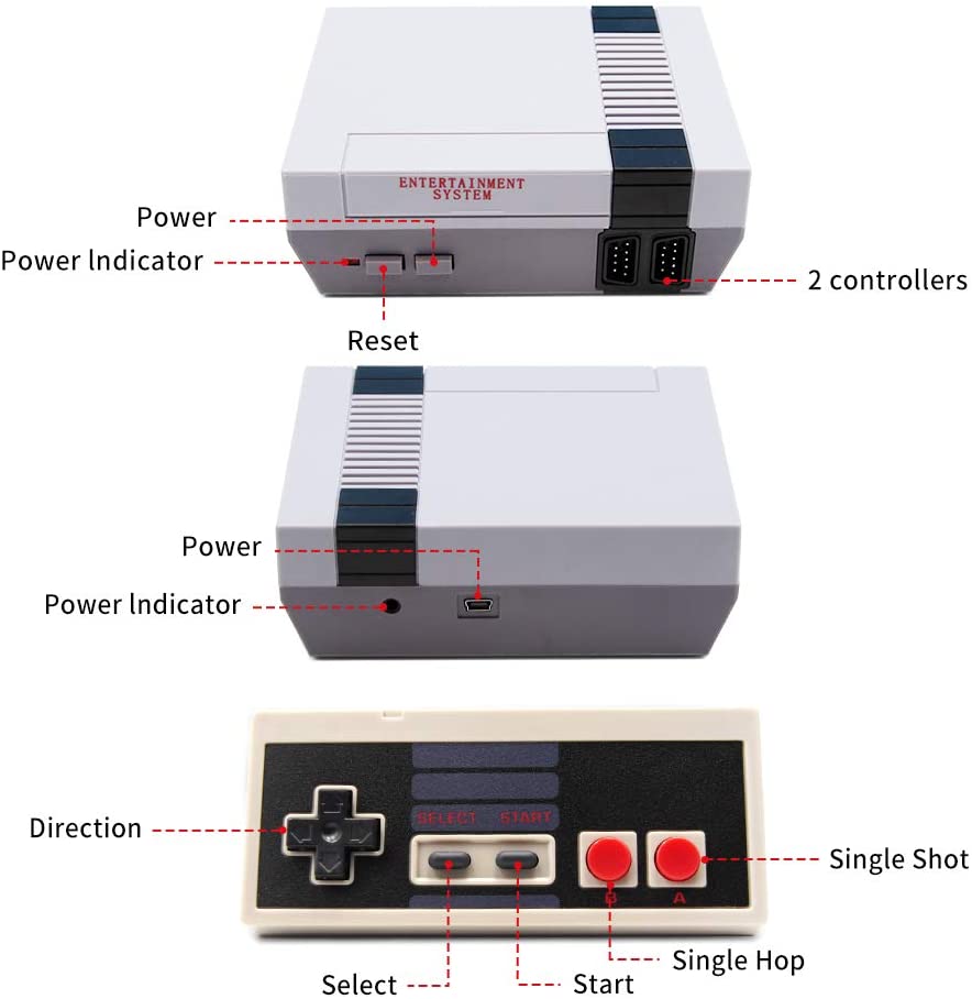 Consola de Juegos Retro Inspirada con 620 Juegos Incluidos