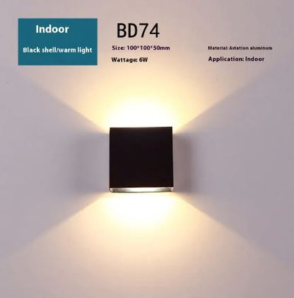 Lámpara de Pared LED Impermeable para Exteriores
