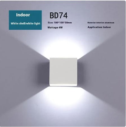 Lámpara de Pared LED Impermeable para Exteriores