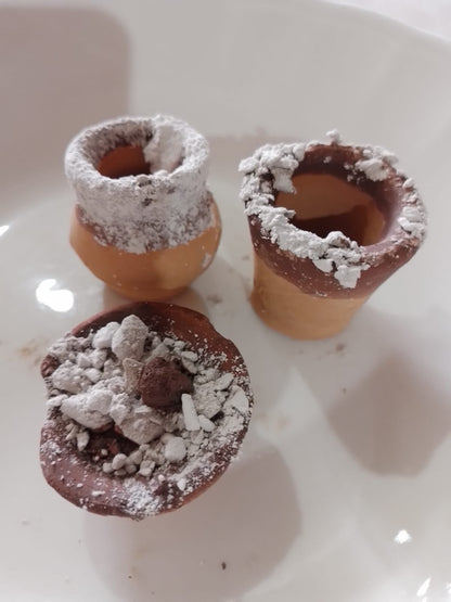 Barro comestible con caolín
